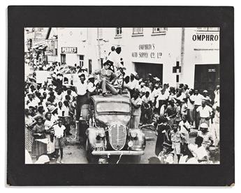 (JAMAICA.) Scrapbook commemorating the career of Prime Minister Alexander Bustamante.